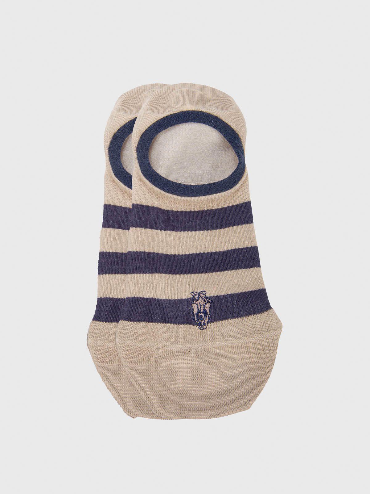 Calcetin Algodón Hombre Inv Block Beige -2