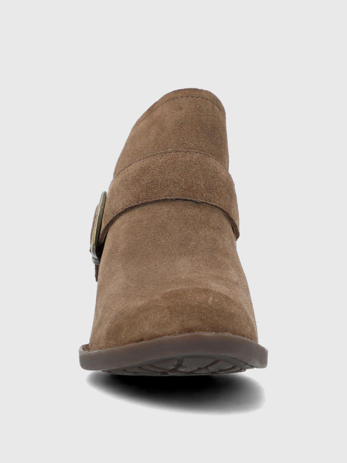 Botin Cuero Mujer Raquel Café-3