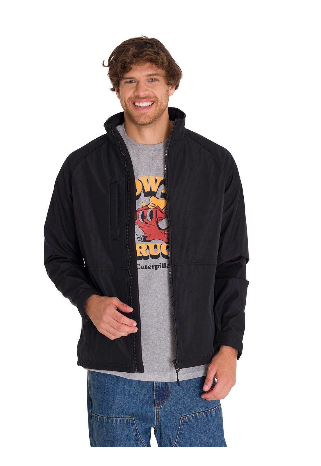 Chaqueta Ripstop Softshell Hombre Negra-0
