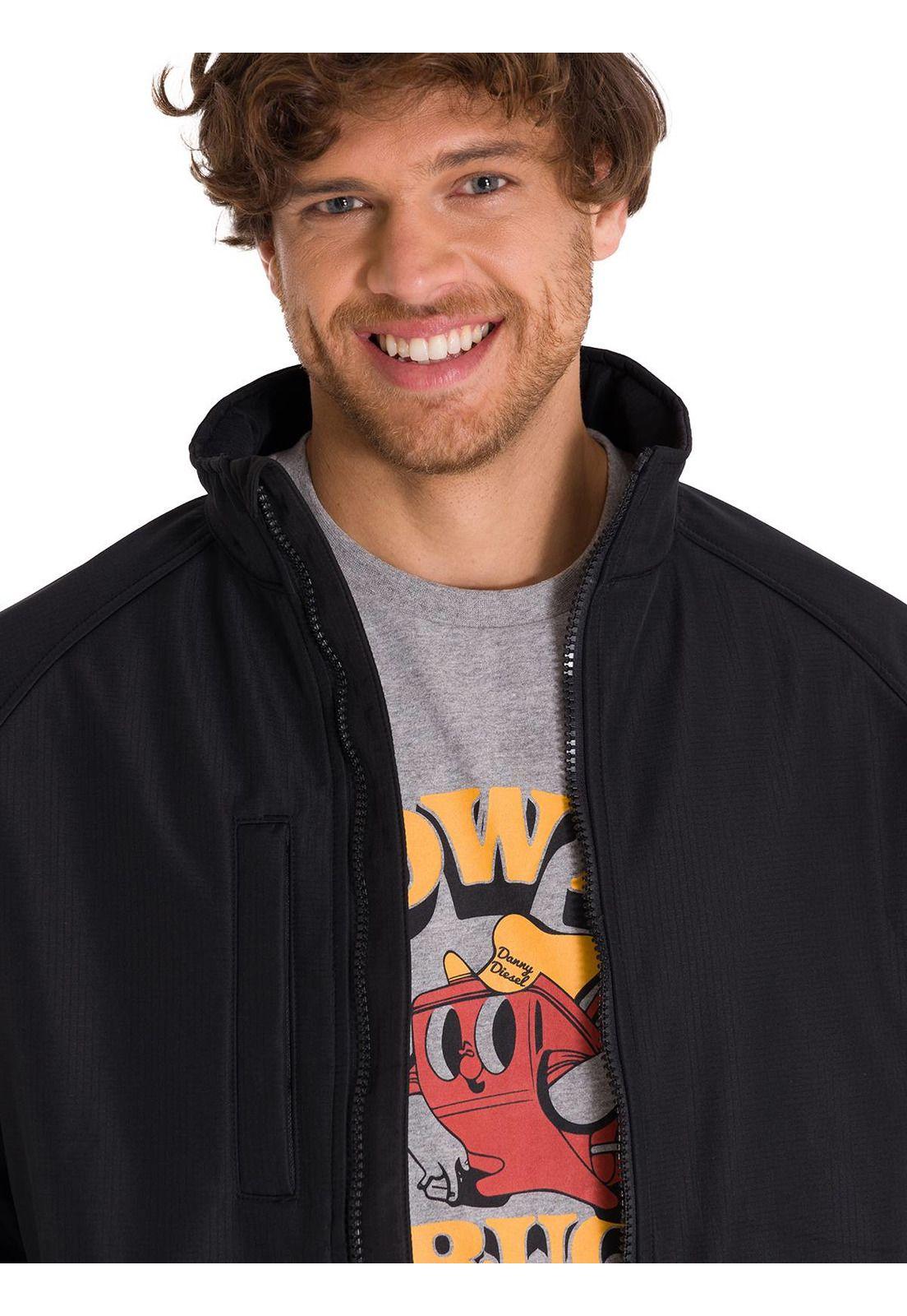 Chaqueta Ripstop Softshell Hombre Negra-4