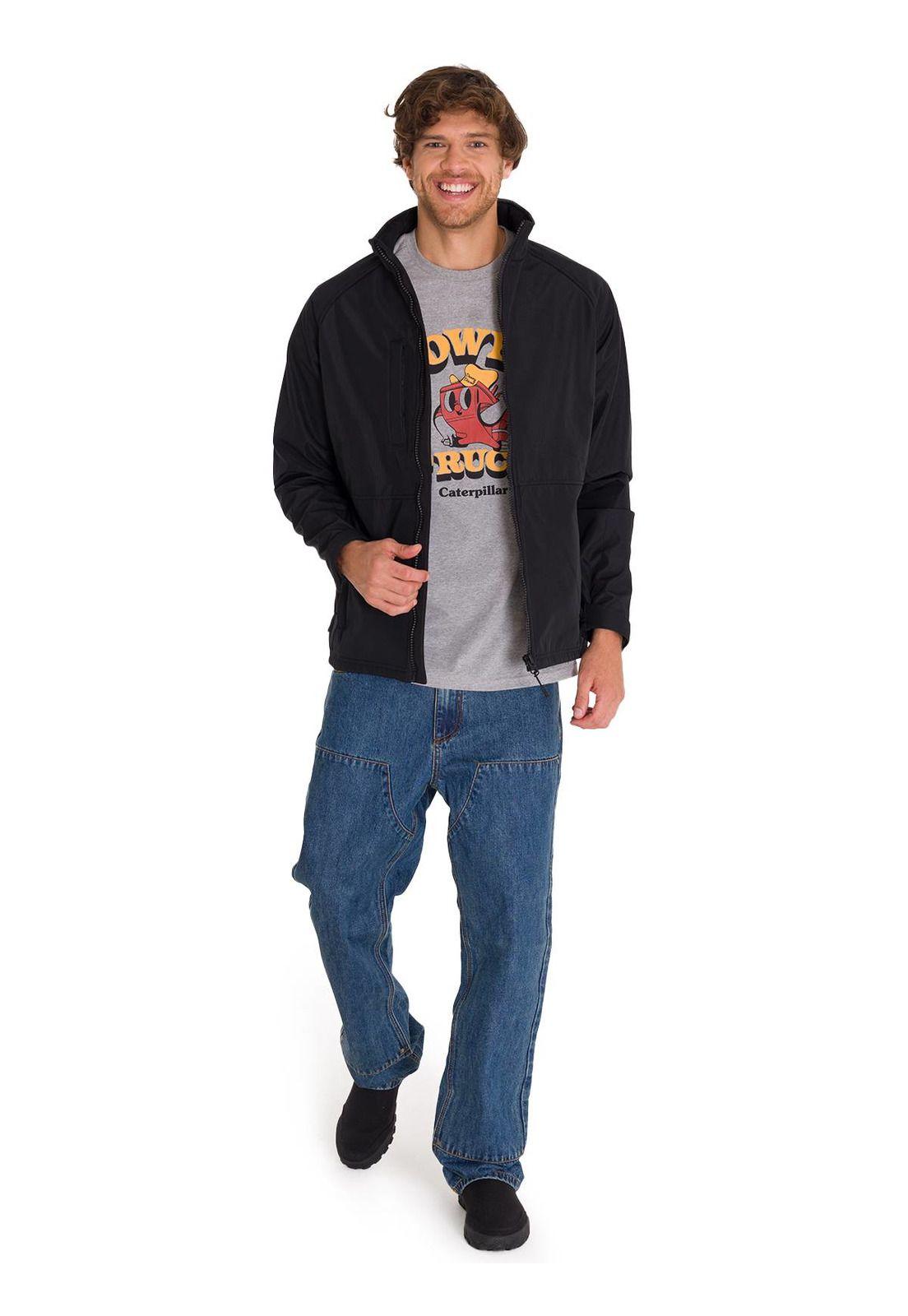 Chaqueta Ripstop Softshell Hombre Negra-8