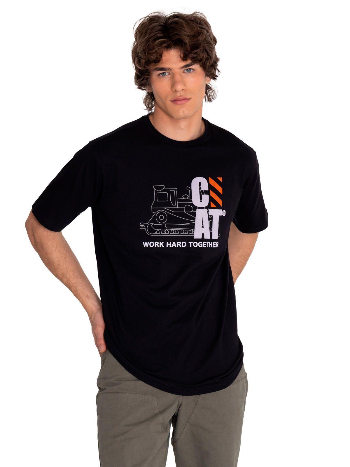 Polera Manga Corta Hombre Workwear Graphic3 Negro-0