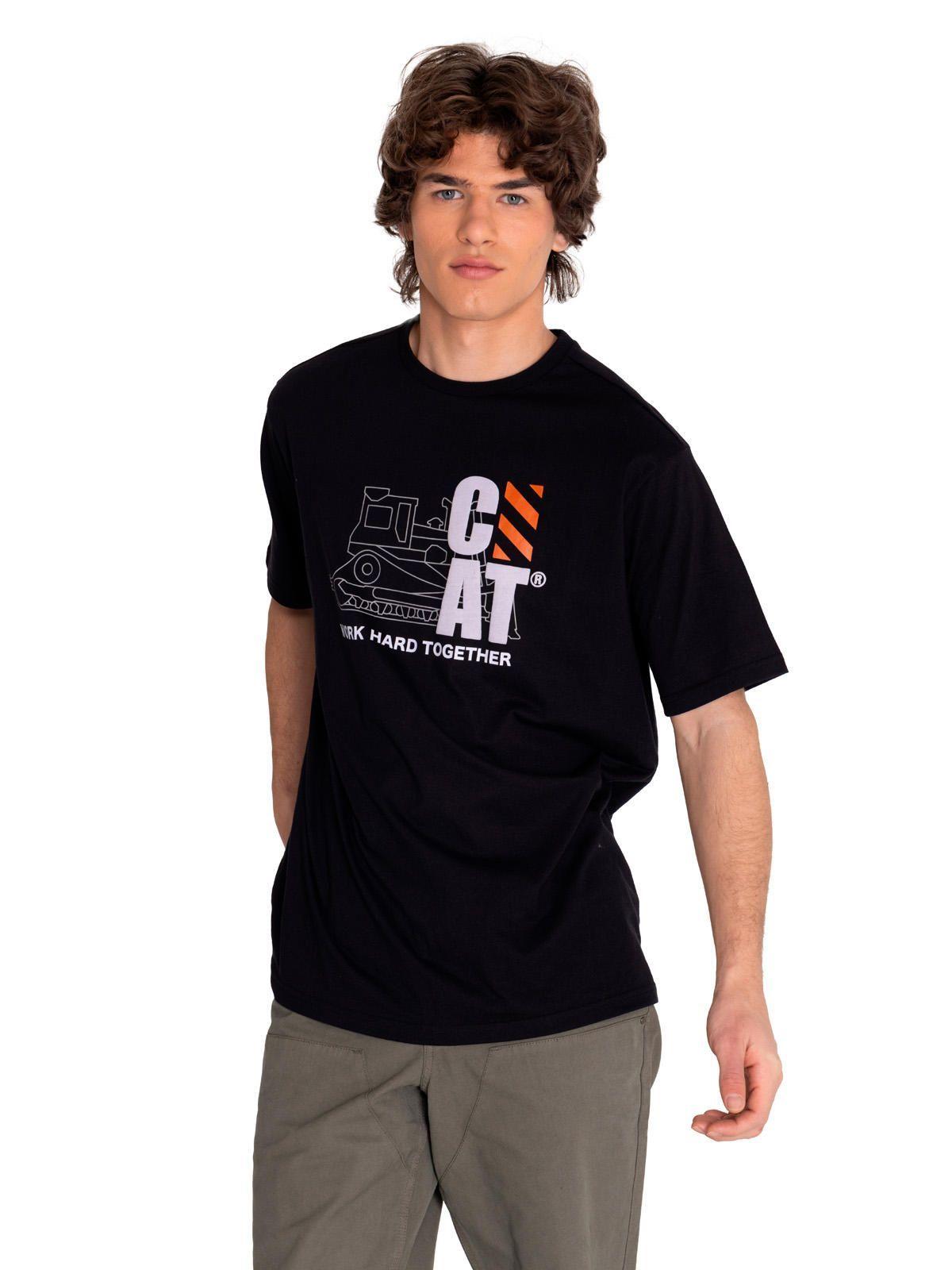 Polera Manga Corta Hombre Workwear Graphic3 Negro-1
