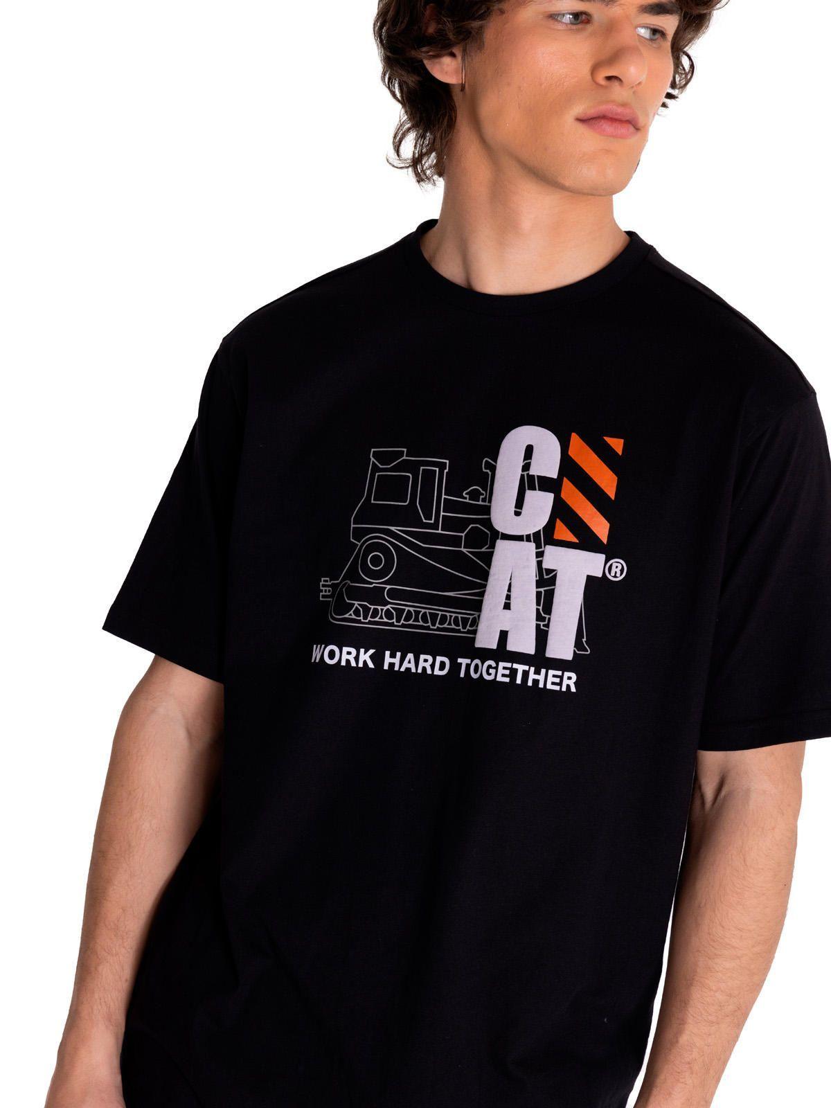 Polera Manga Corta Hombre Workwear Graphic3 Negro-4