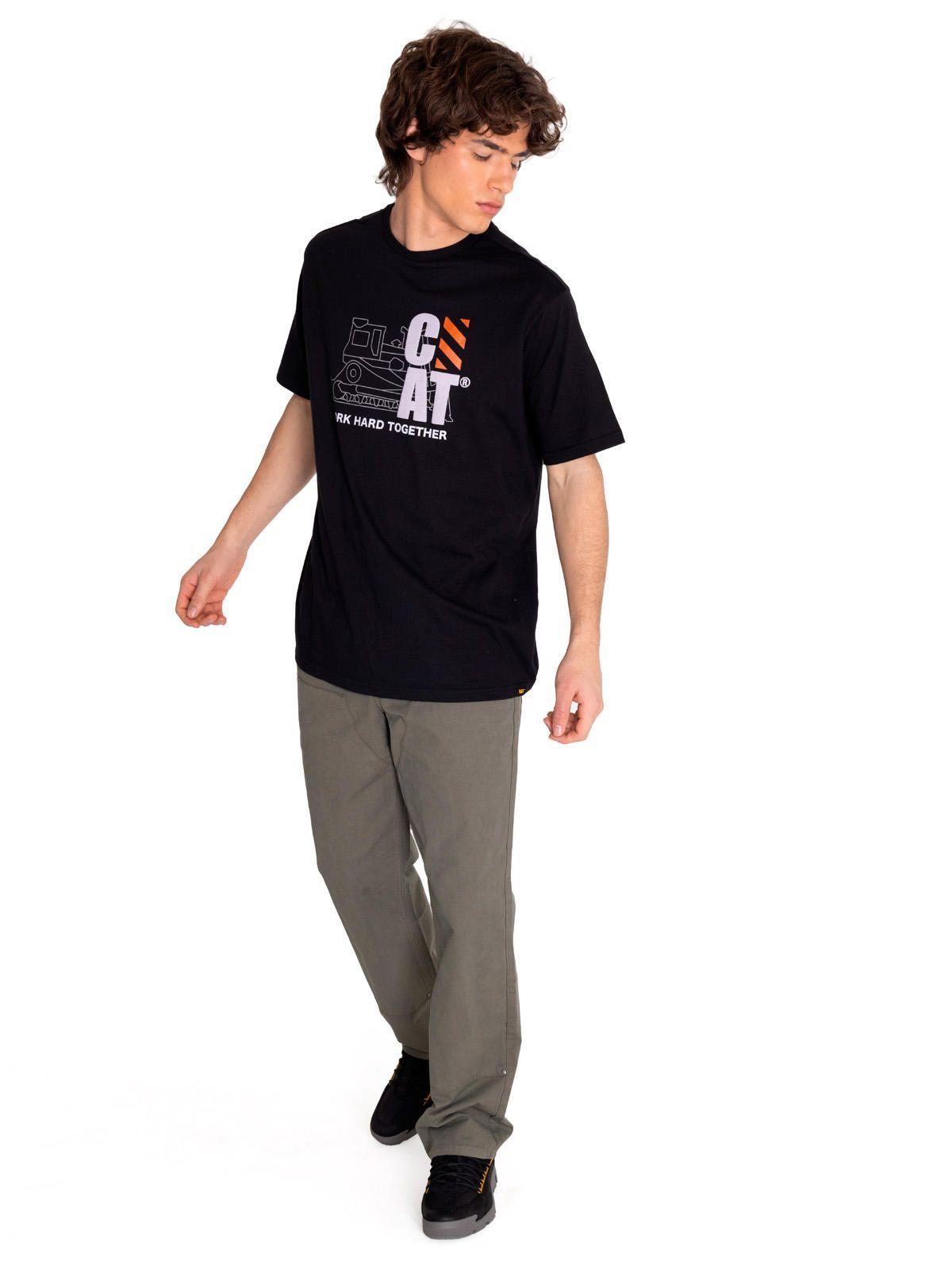Polera Manga Corta Hombre Workwear Graphic3 Negro-5