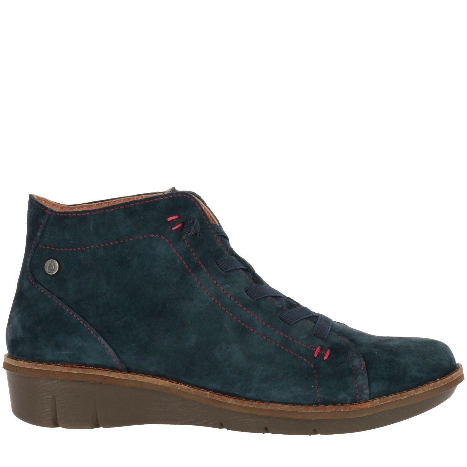 Botin  Cuero Felicity Azul-3