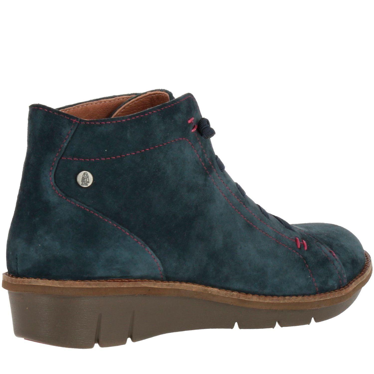 Botin  Cuero Felicity Azul-4