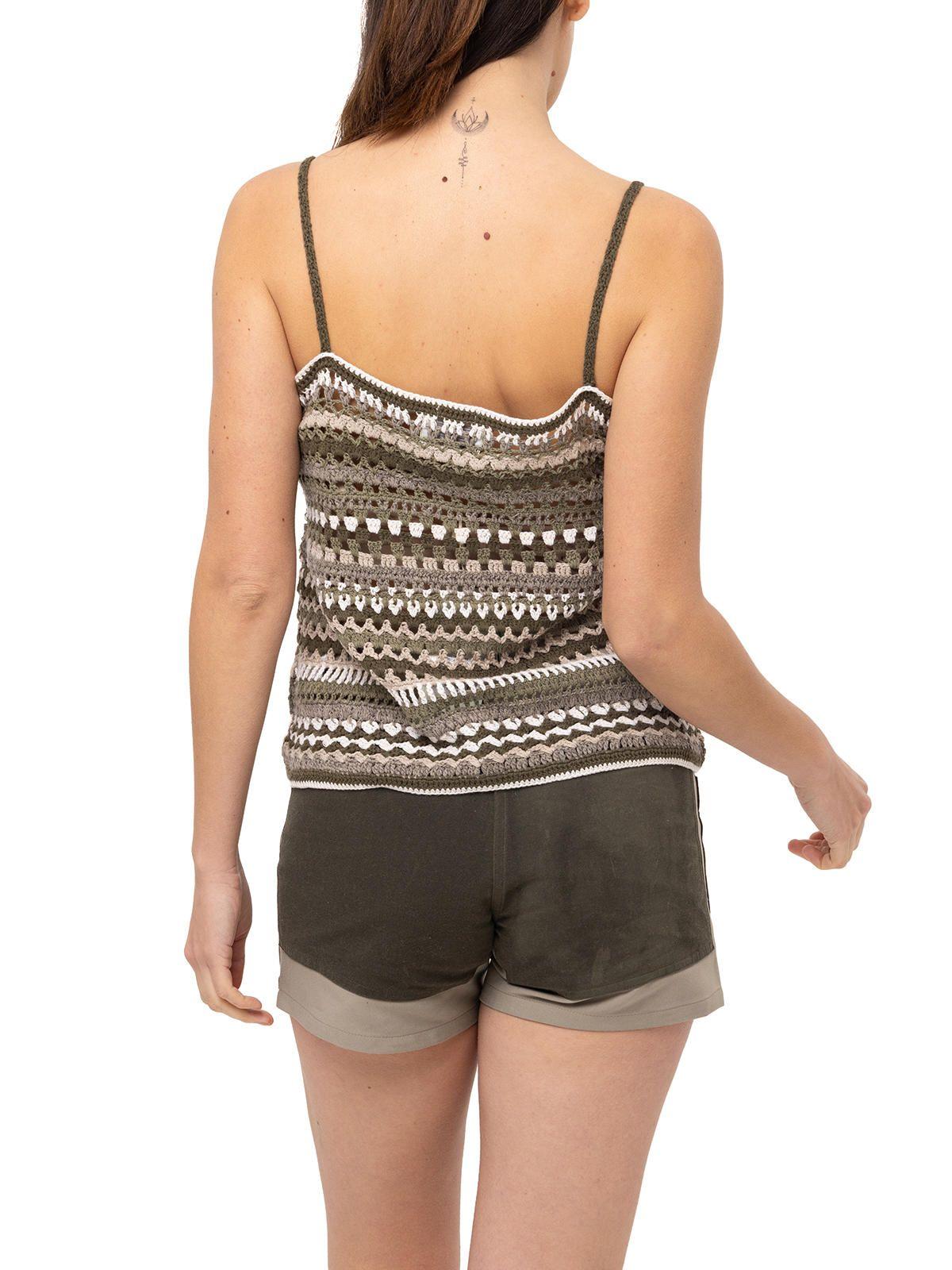 Polera Algodón Orgánico Varadero Oliva Mujer-5