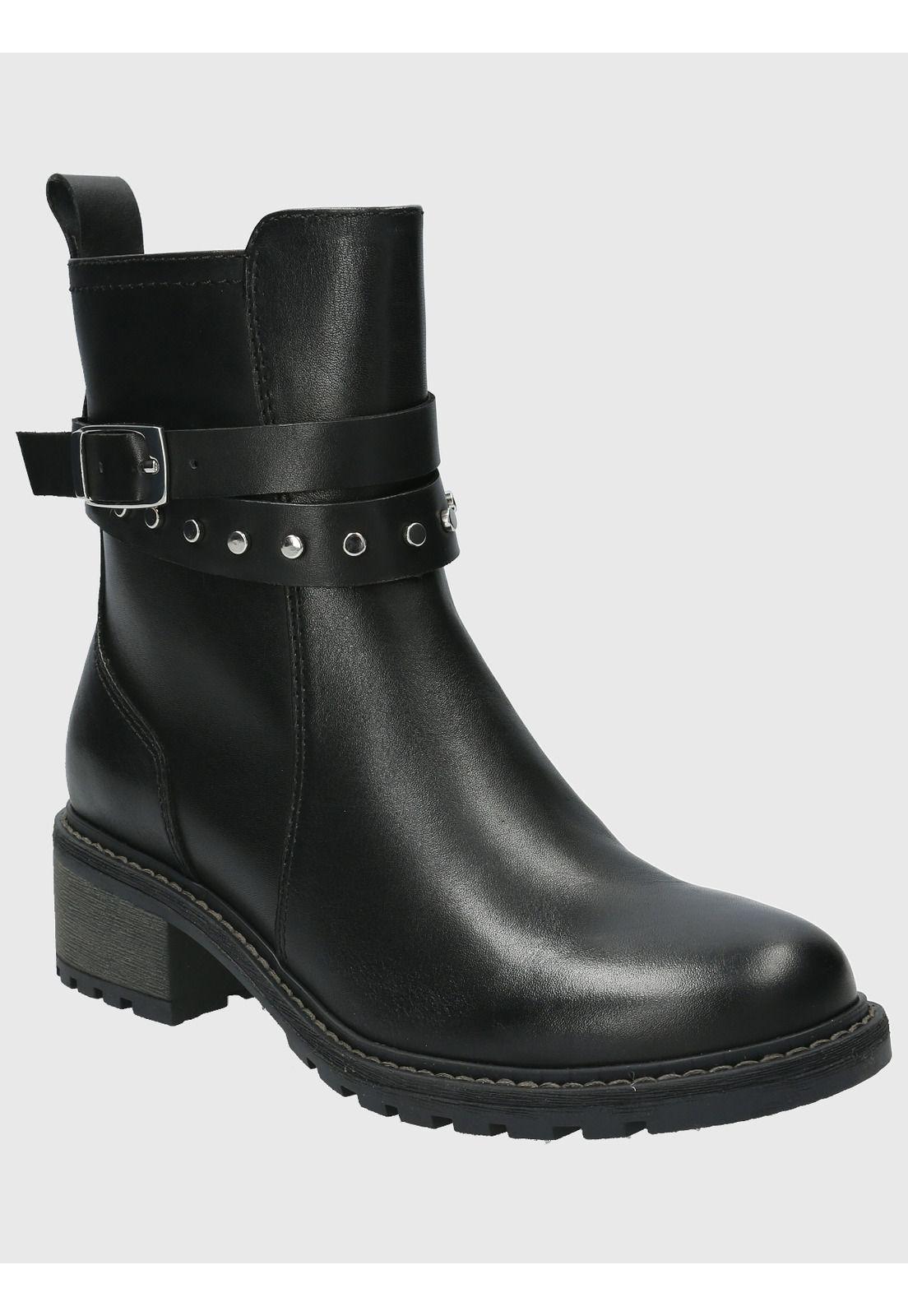 Botin Cuero Mujer Mitre Negro-0