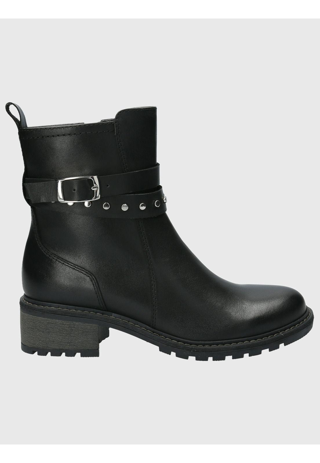 Botin Cuero Mujer Mitre Negro-1
