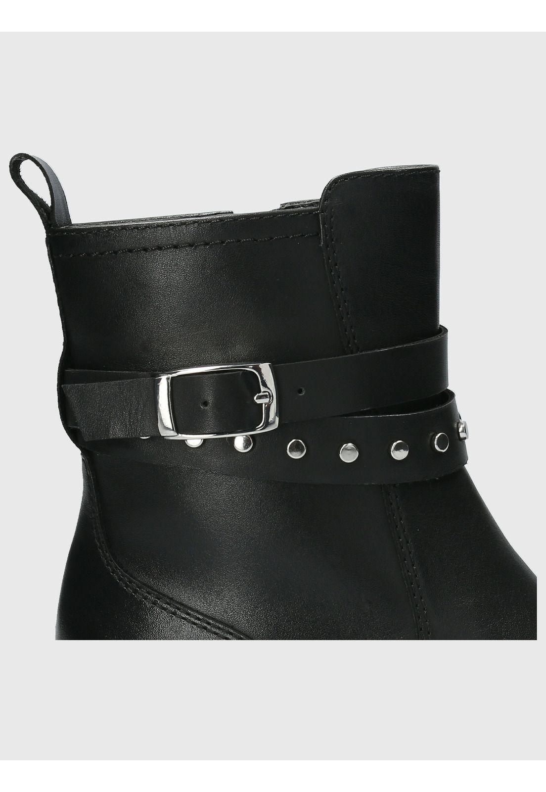 Botin Cuero Mujer Mitre Negro-7
