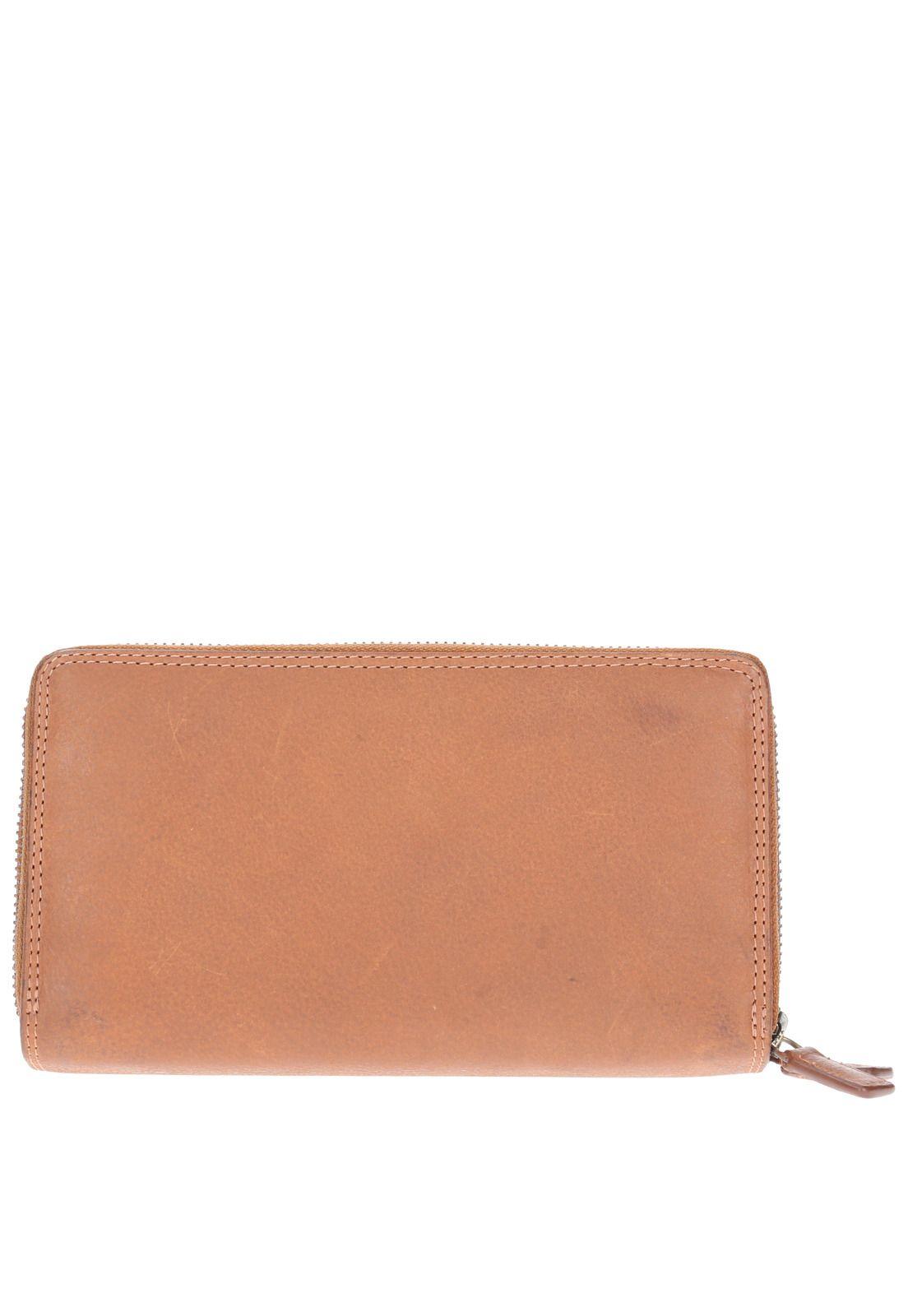 Billetera Cuero Mujer Th Aretha Café-1