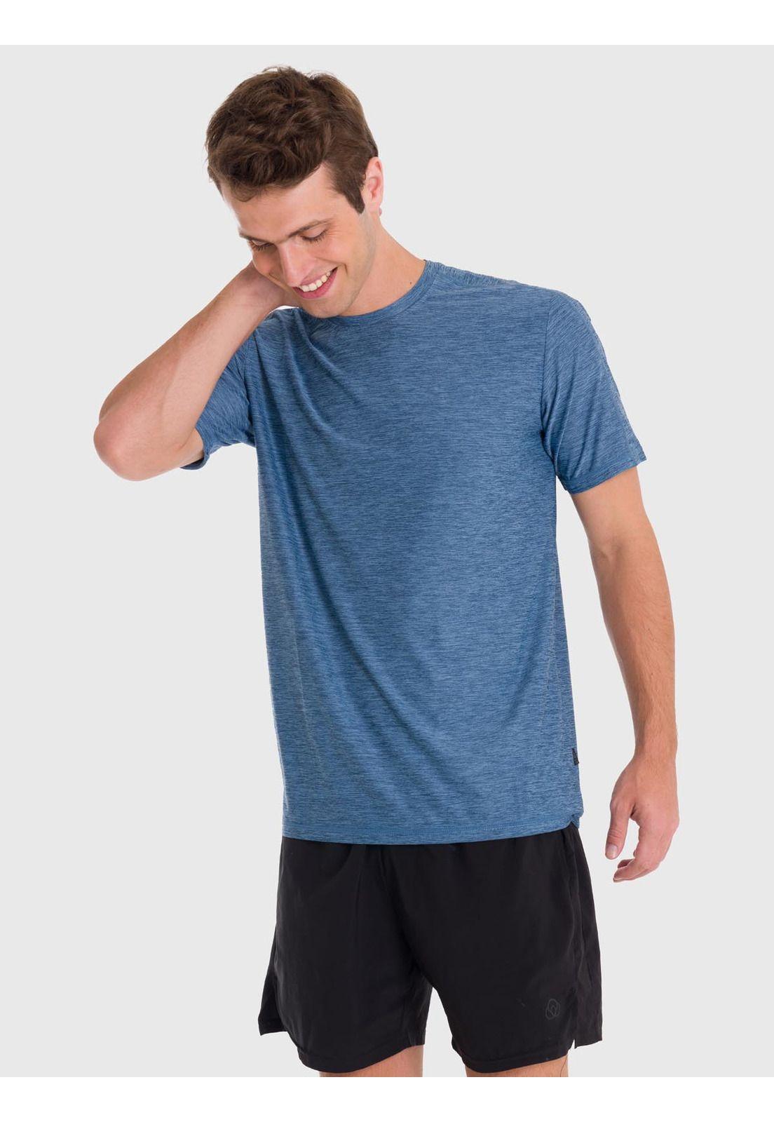 Polera Hombre Training T-Shirt Azul-3