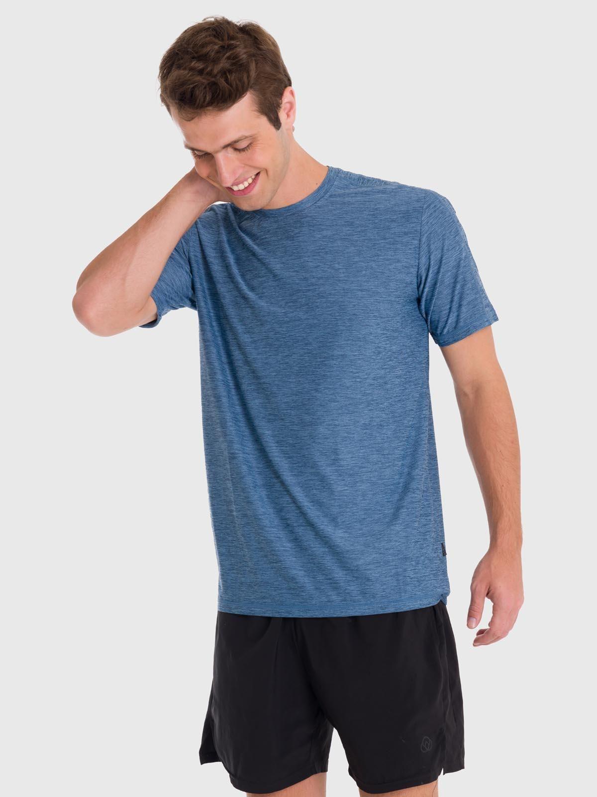 Polera Hombre Training T-Shirt Azul-3