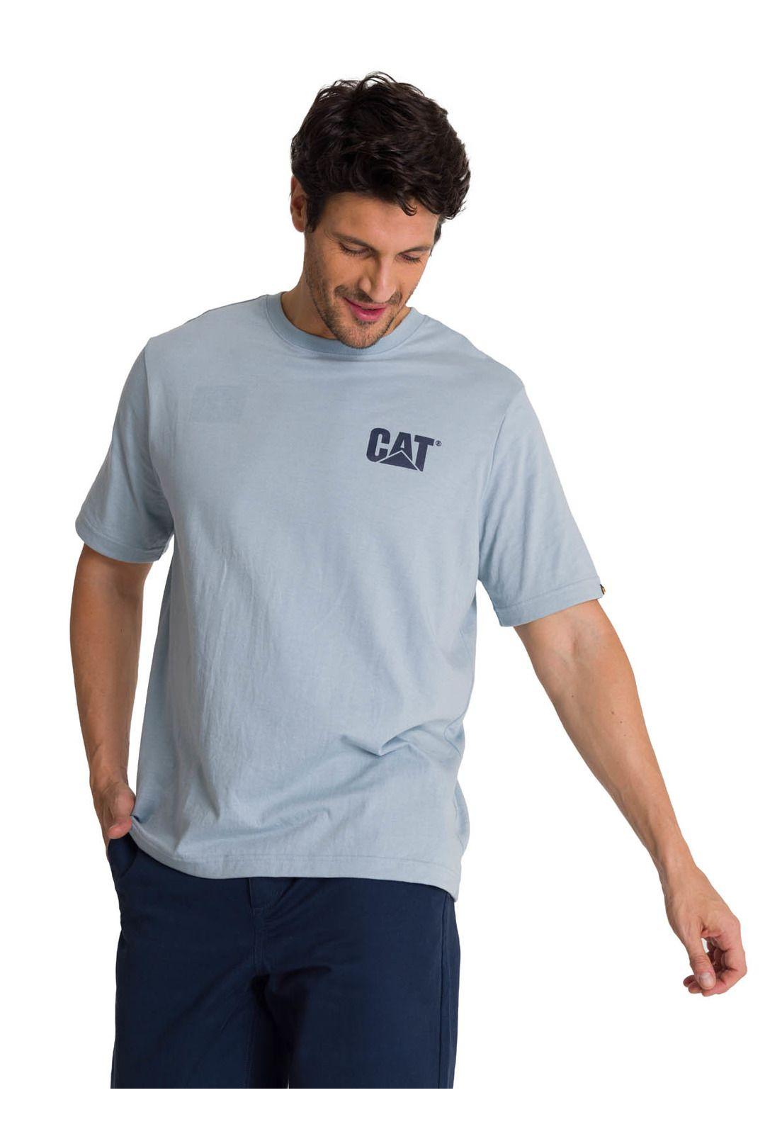 Polera Hombre Trademark Celeste-1