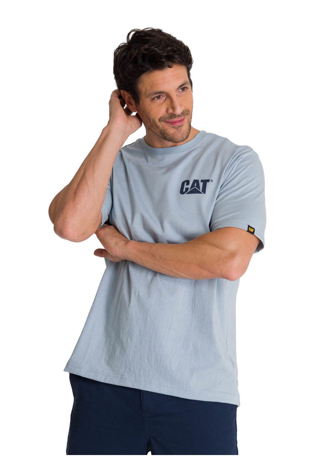 Polera Hombre Trademark Celeste-3