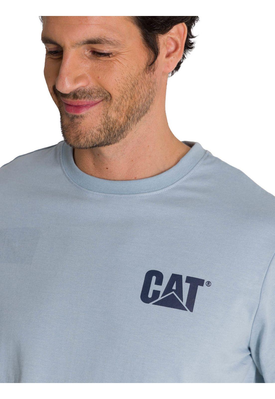 Polera Hombre Trademark Celeste-5