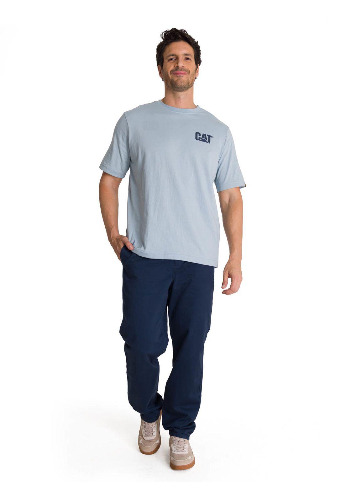 Polera Hombre Trademark Celeste-7
