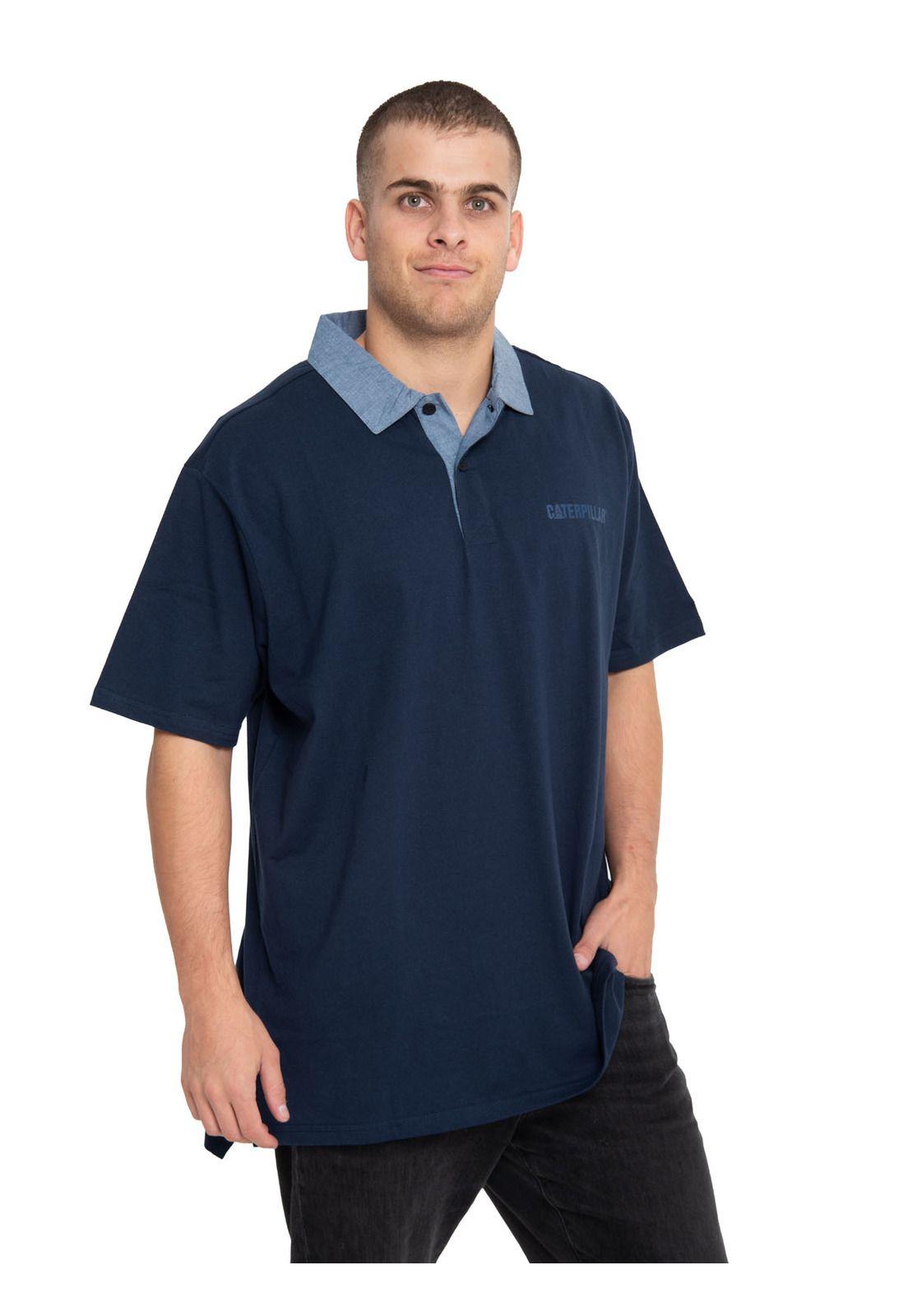 Polera Polo Hombre Light Rugby Azul-1