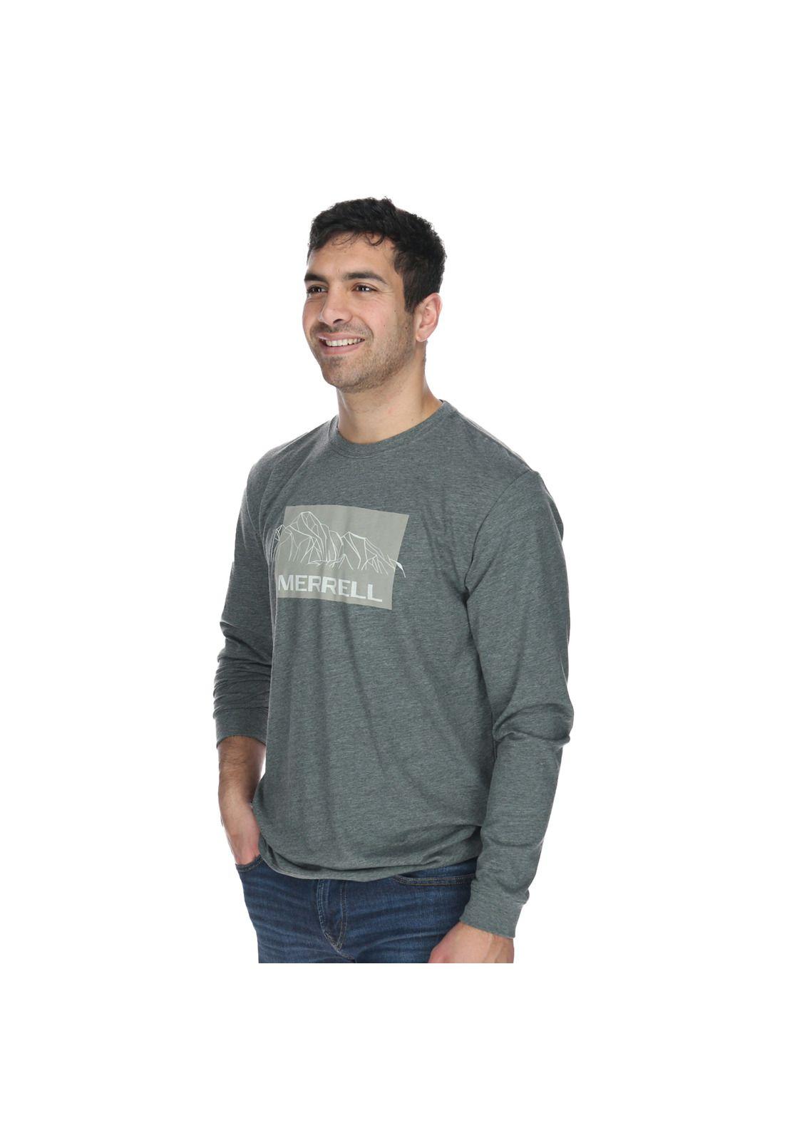 Polera Hombre Box Long Sleeve Verde-1