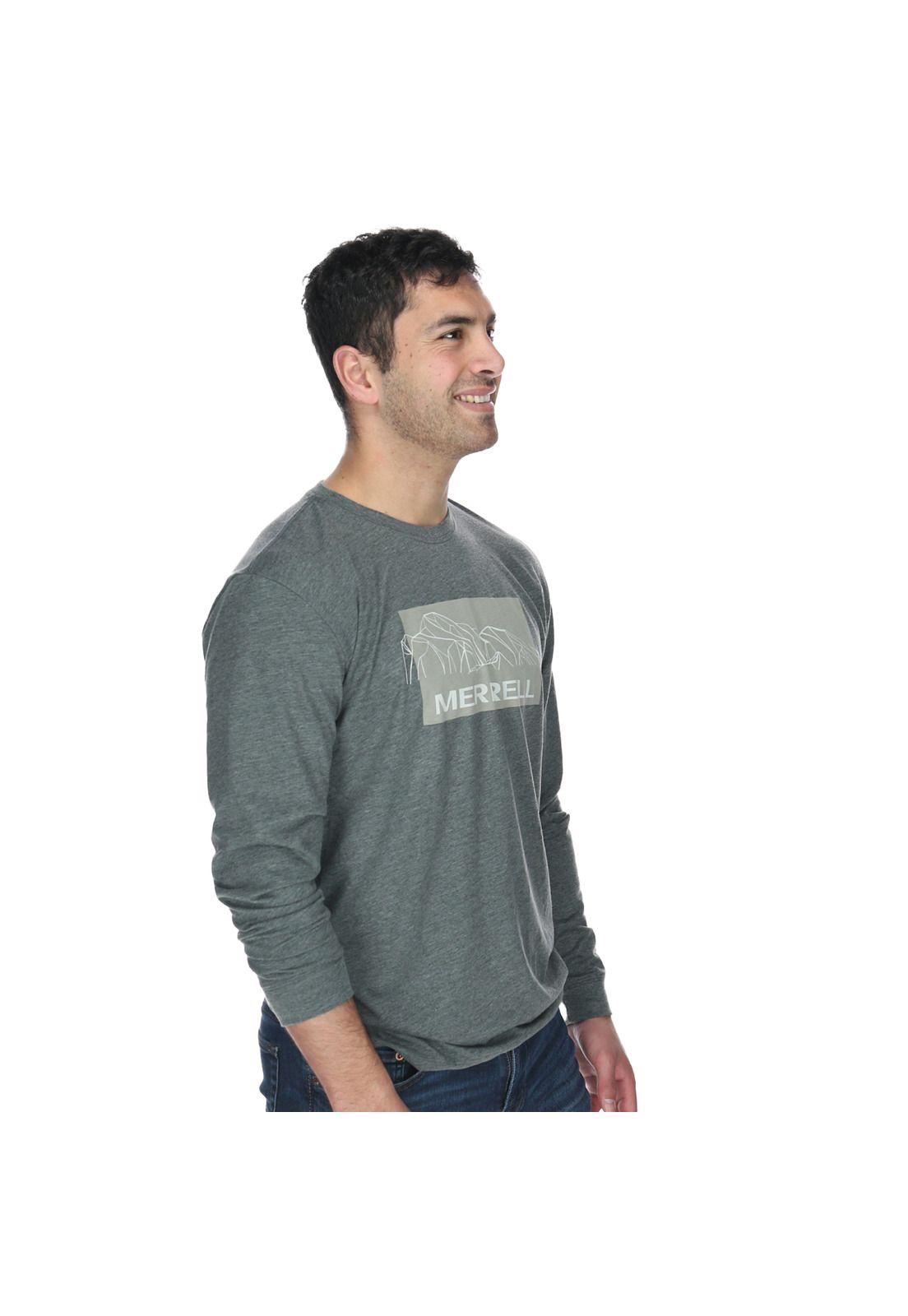Polera Hombre Box Long Sleeve Verde-3