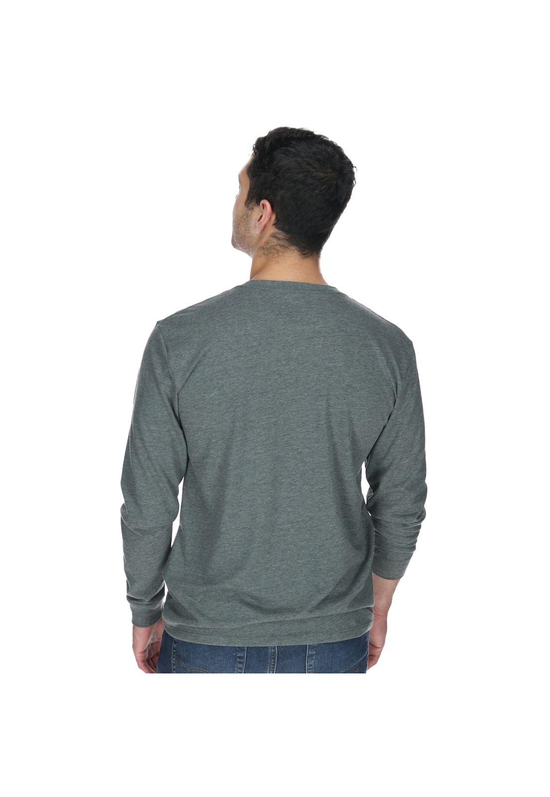 Polera Hombre Box Long Sleeve Verde-4