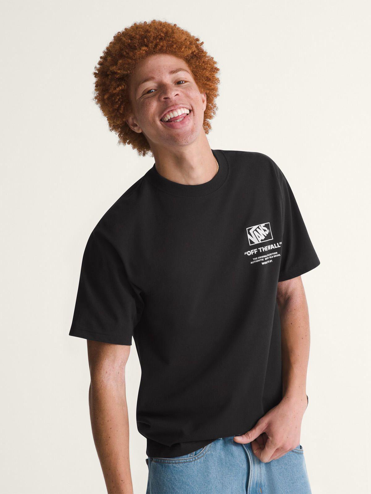 Polera M/C Hombre Stacked Hi Tee Negro-0