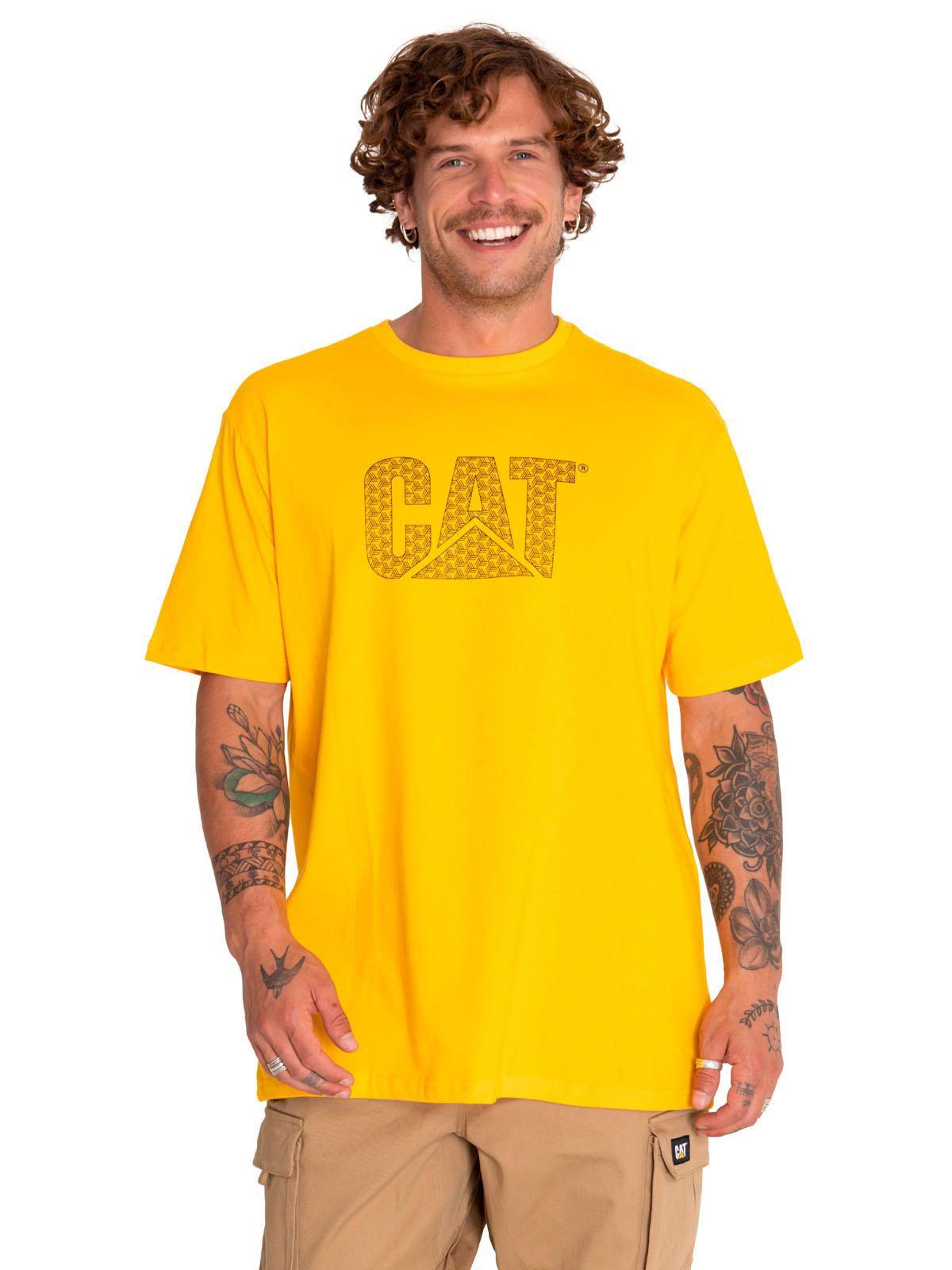 Polera Manga Corta Unisex Original Logo Amarillo-0