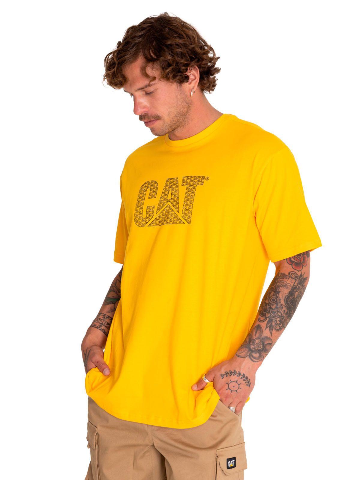 Polera Manga Corta Unisex Original Logo Amarillo-1