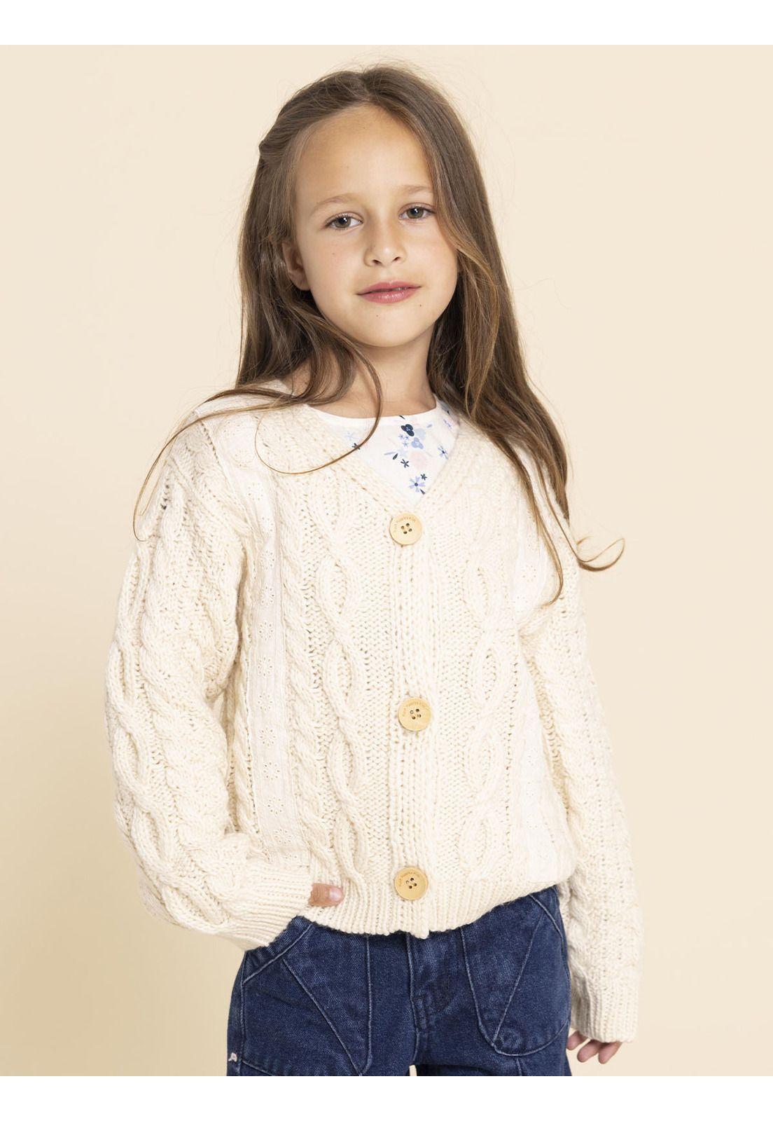 Chaleco Elena Niña Blanco-1