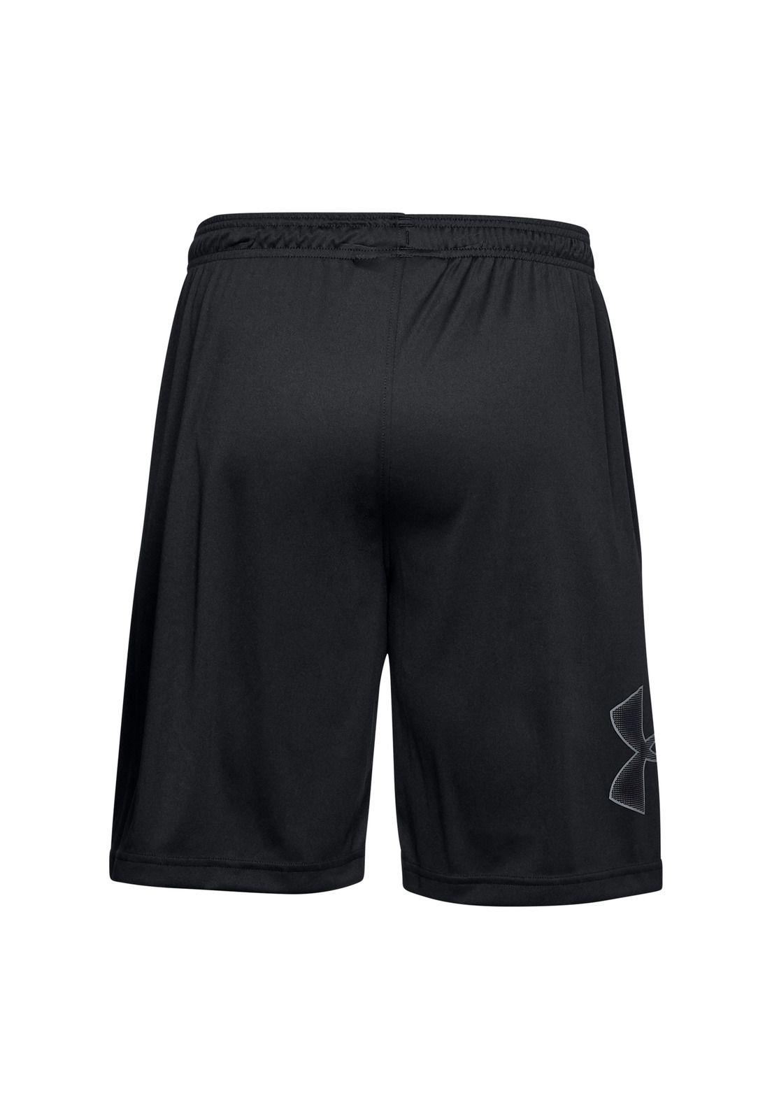 Shorts UA Tech™ Graphic para hombre Negro-1
