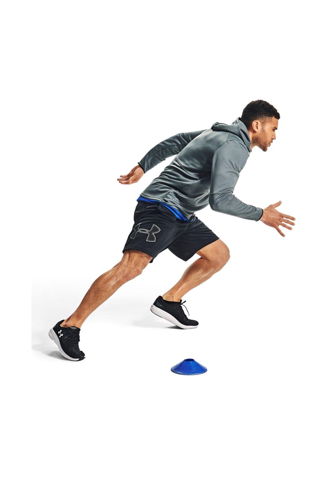 Shorts UA Tech™ Graphic para hombre Negro-2