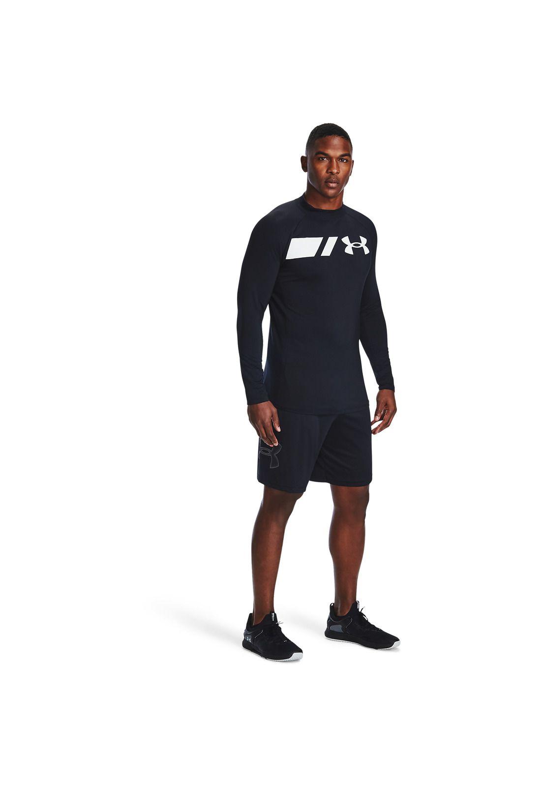 Shorts UA Tech™ Graphic para hombre Negro-3