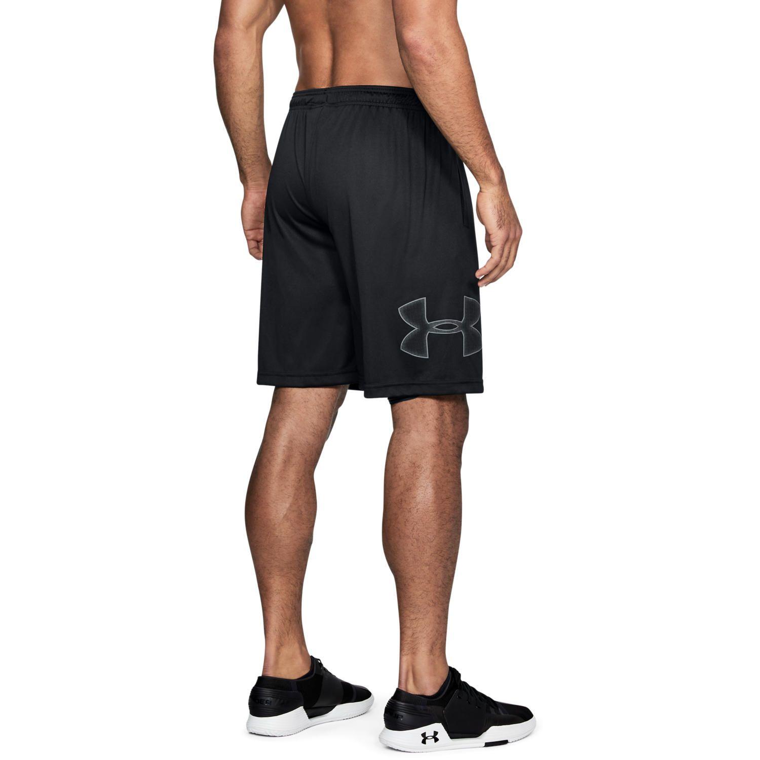 Shorts UA Tech™ Graphic para hombre Negro-6