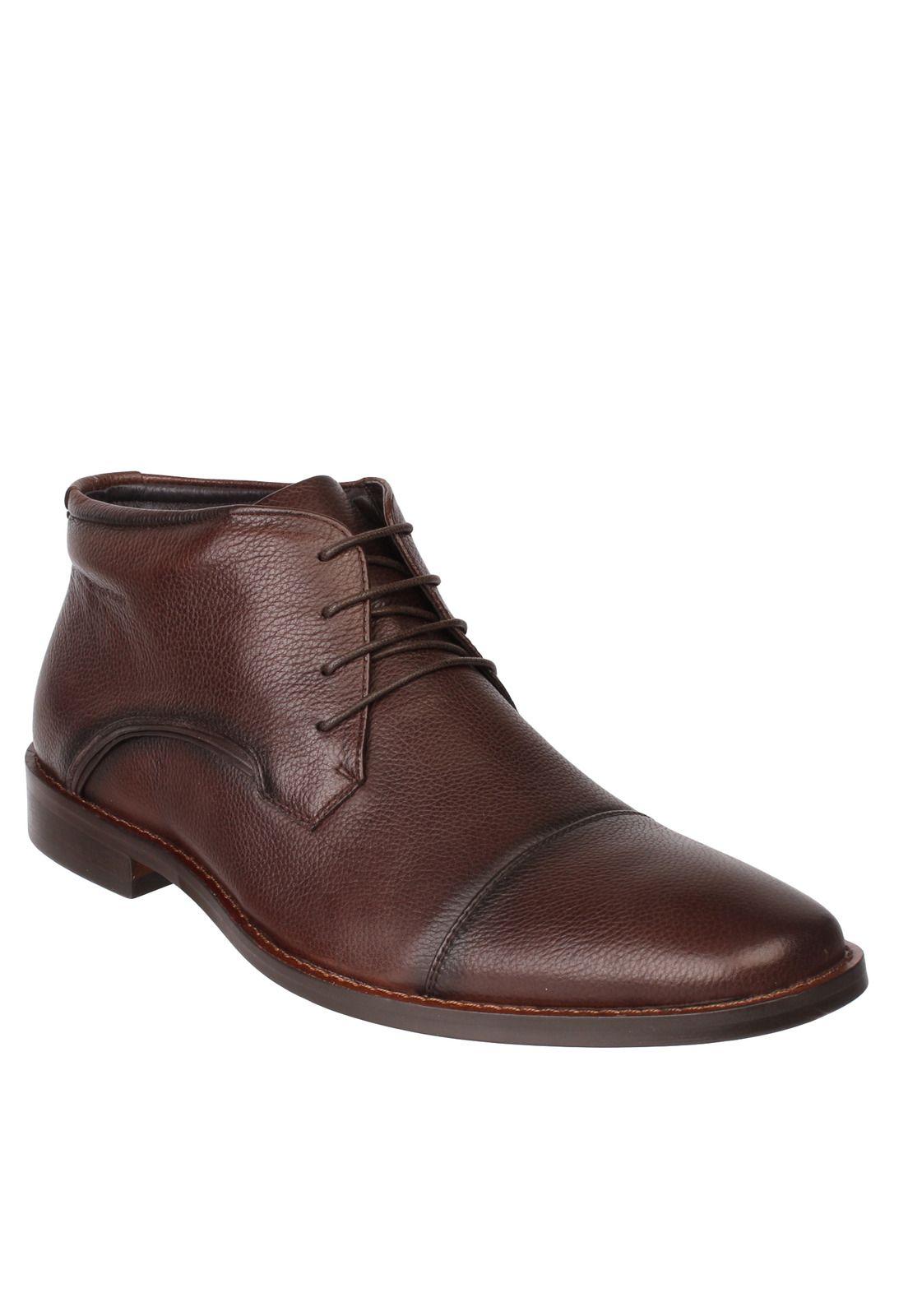 Botin Cuero Hombre Oliver Ii Café-0