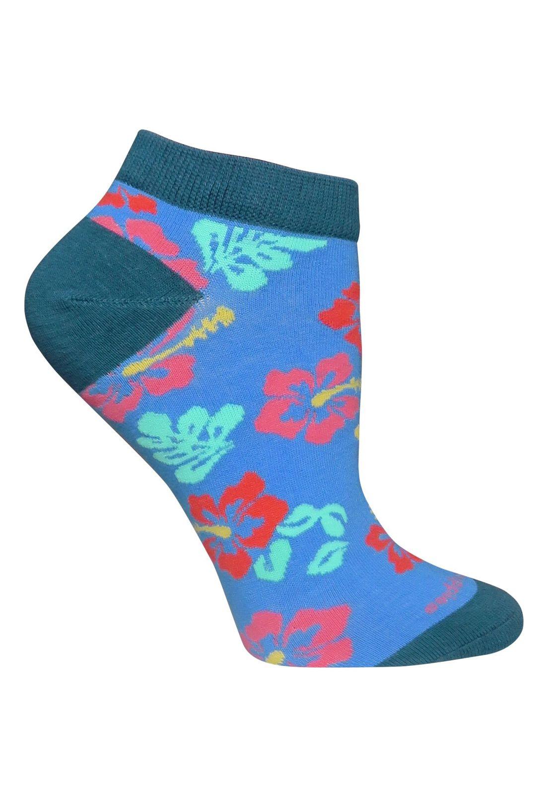 Calcetín Algodón W Ped Flower-0