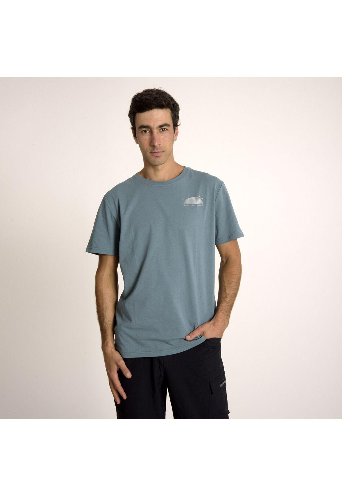 Polera Hombre M Sunset Ss T-Shirt Celeste-1