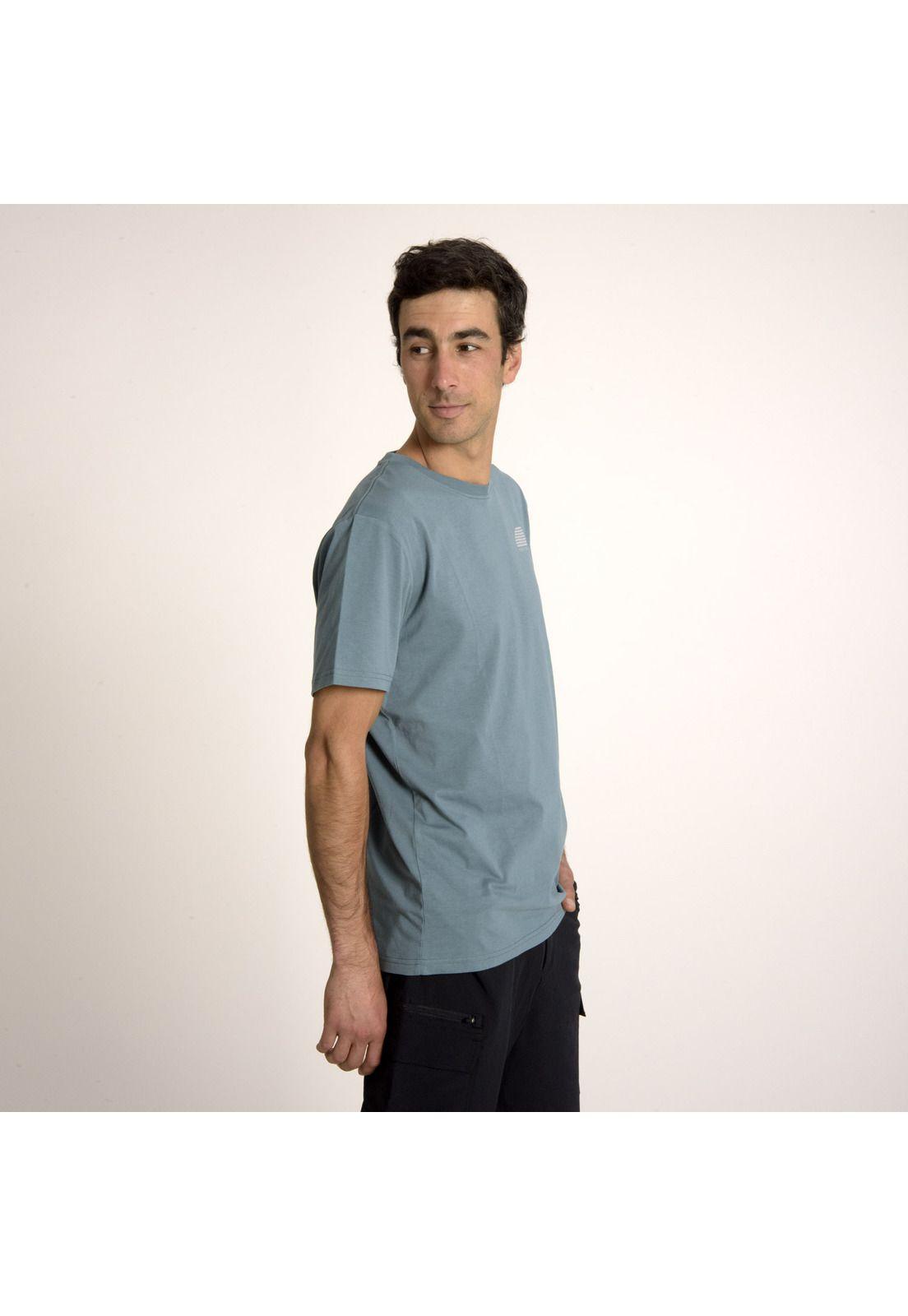 Polera Hombre M Sunset Ss T-Shirt Celeste-2