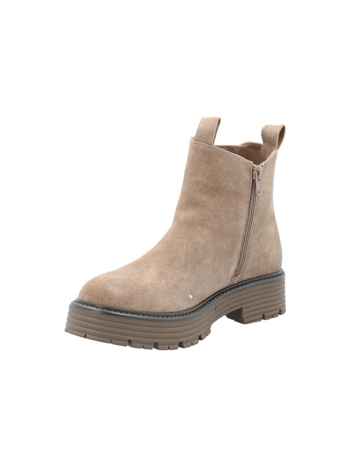 Botín Cuero Mujer Trida Café Claro-4