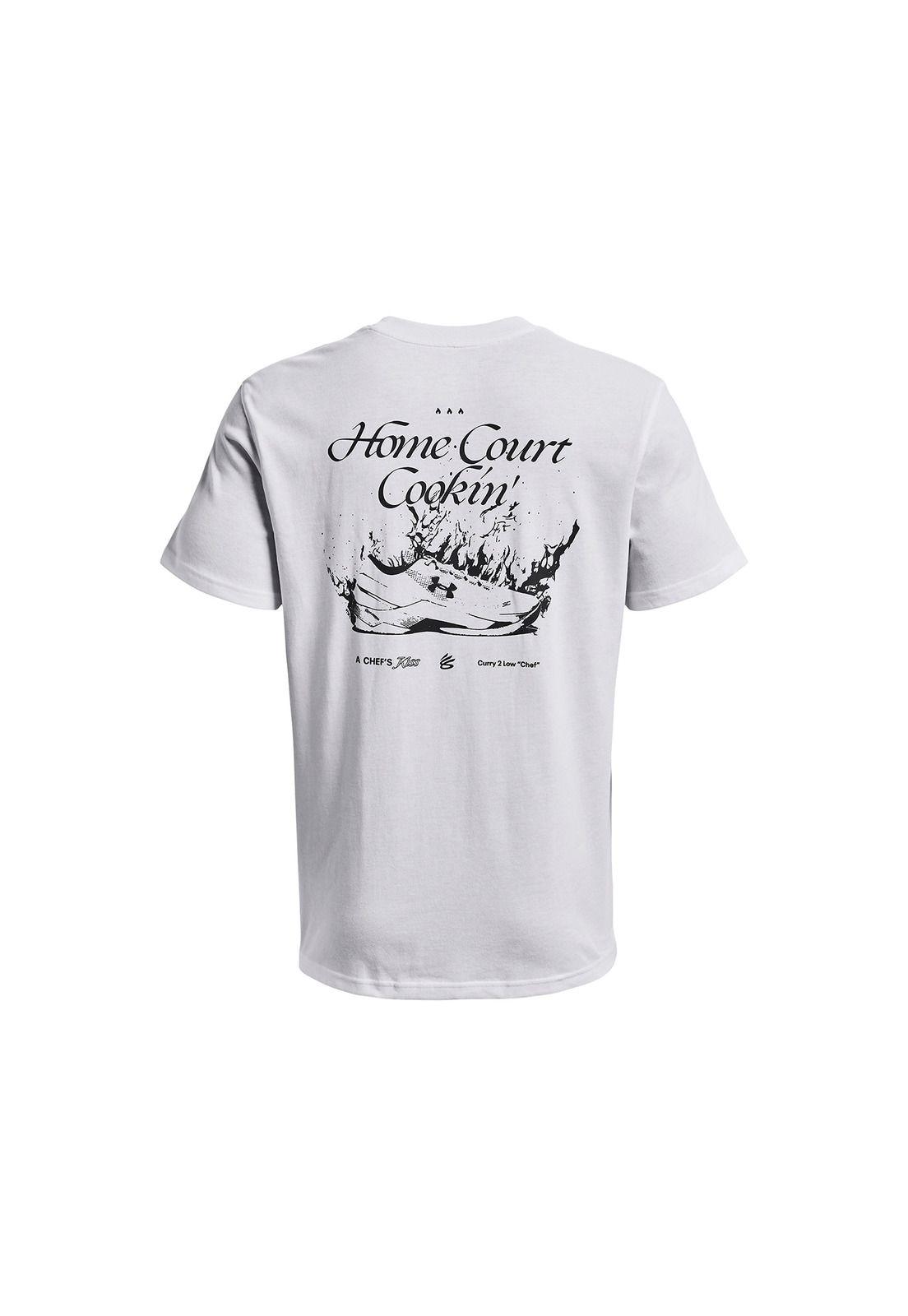 Polera M/C Baseballhw Curry Cook Blanco Hombre-1