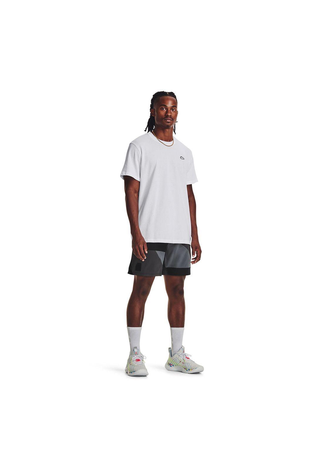 Polera M/C Baseballhw Curry Cook Blanco Hombre-5