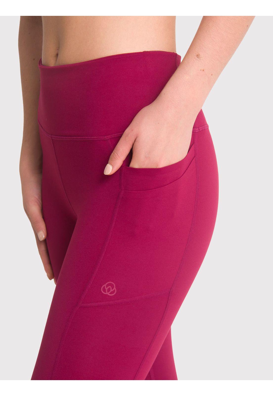 Calza deportiva Mujer Rose Burdeo-5
