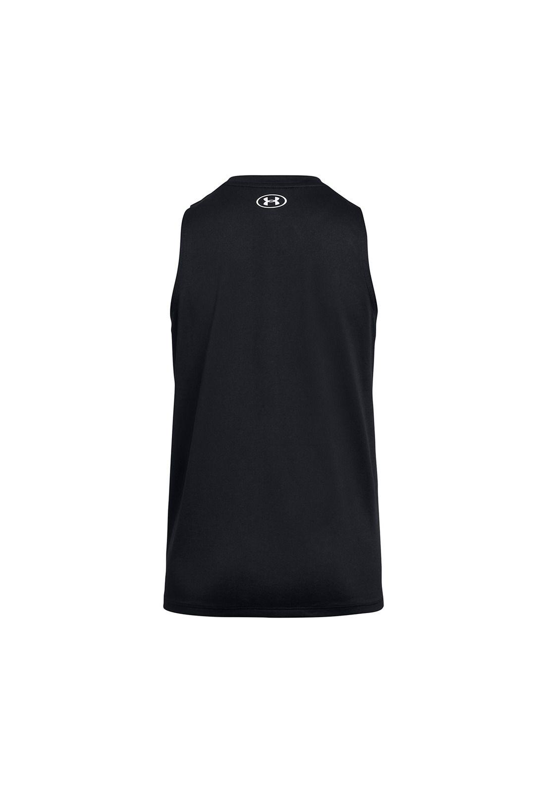 Polera sin mangas UA Tech Negro para mujer-1