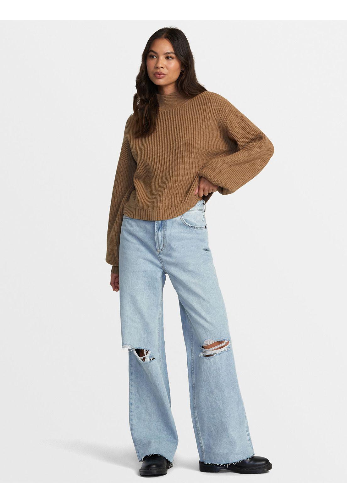 Sweater Mujer Dream Cycle Café-0