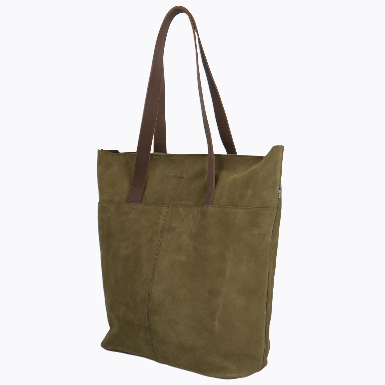 Cartera Cuero Mujer Allie Tote Verde-1