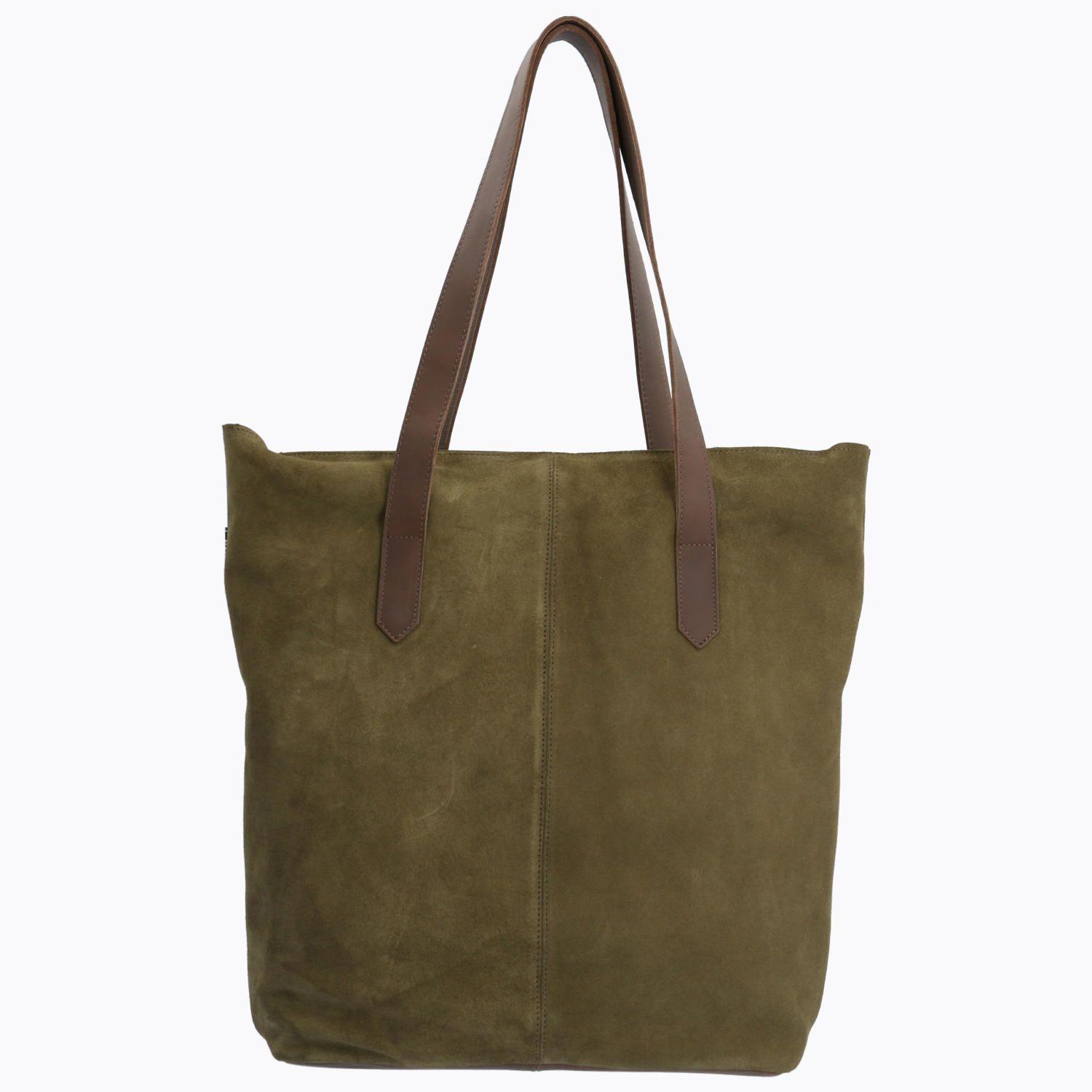 Cartera Cuero Mujer Allie Tote Verde-2