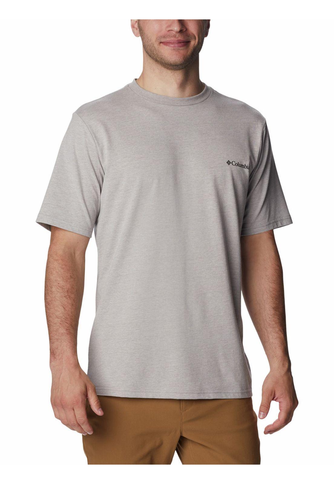 Polera M/C Csc Basic Logo S/S Gris Hombre-0