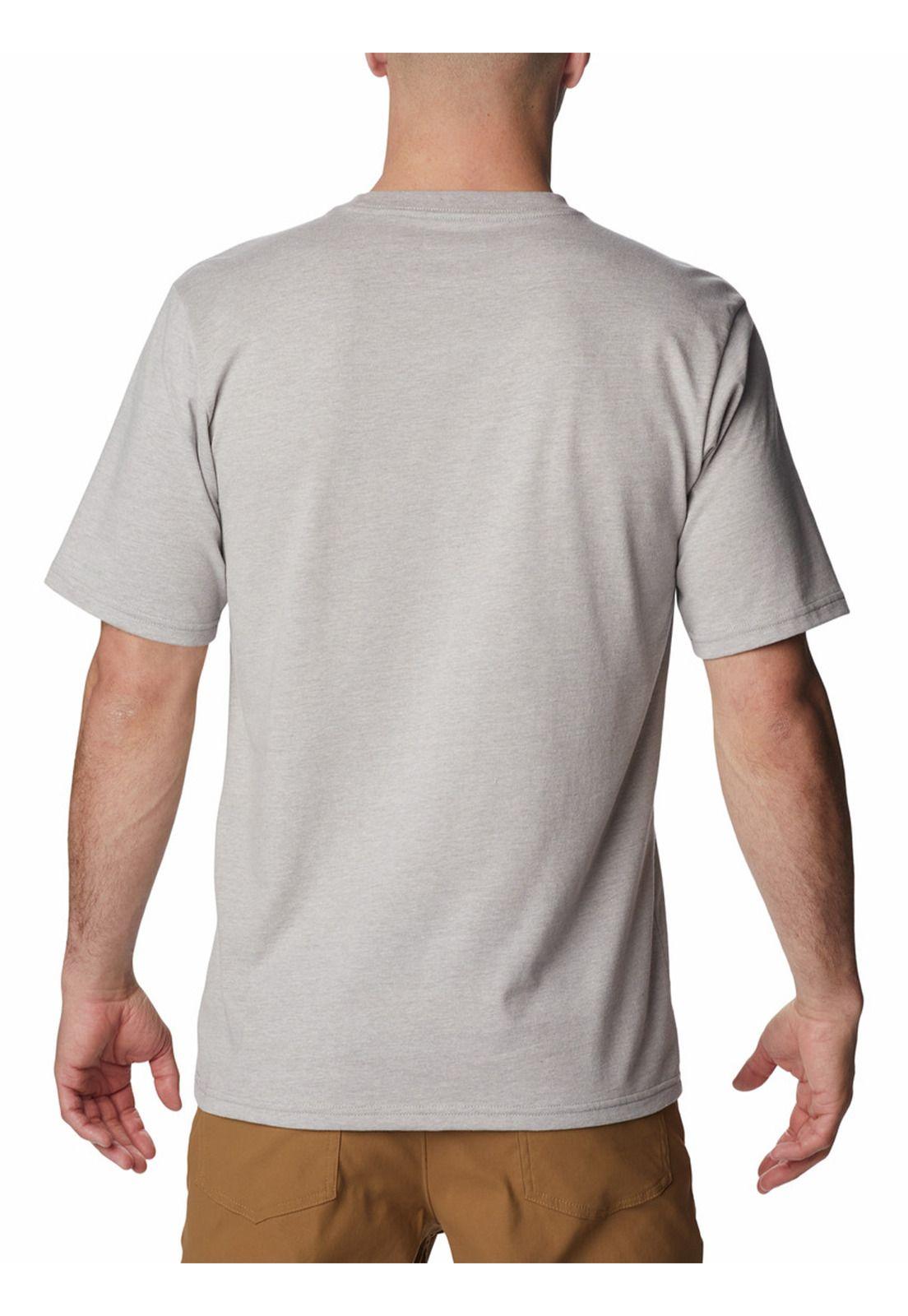 Polera M/C Csc Basic Logo S/S Gris Hombre-5