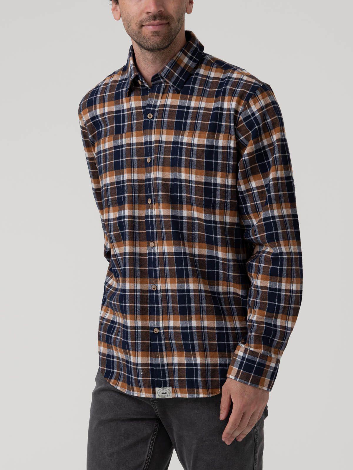 Camisa Algodón Orgánico Azul Hombre Padua-4
