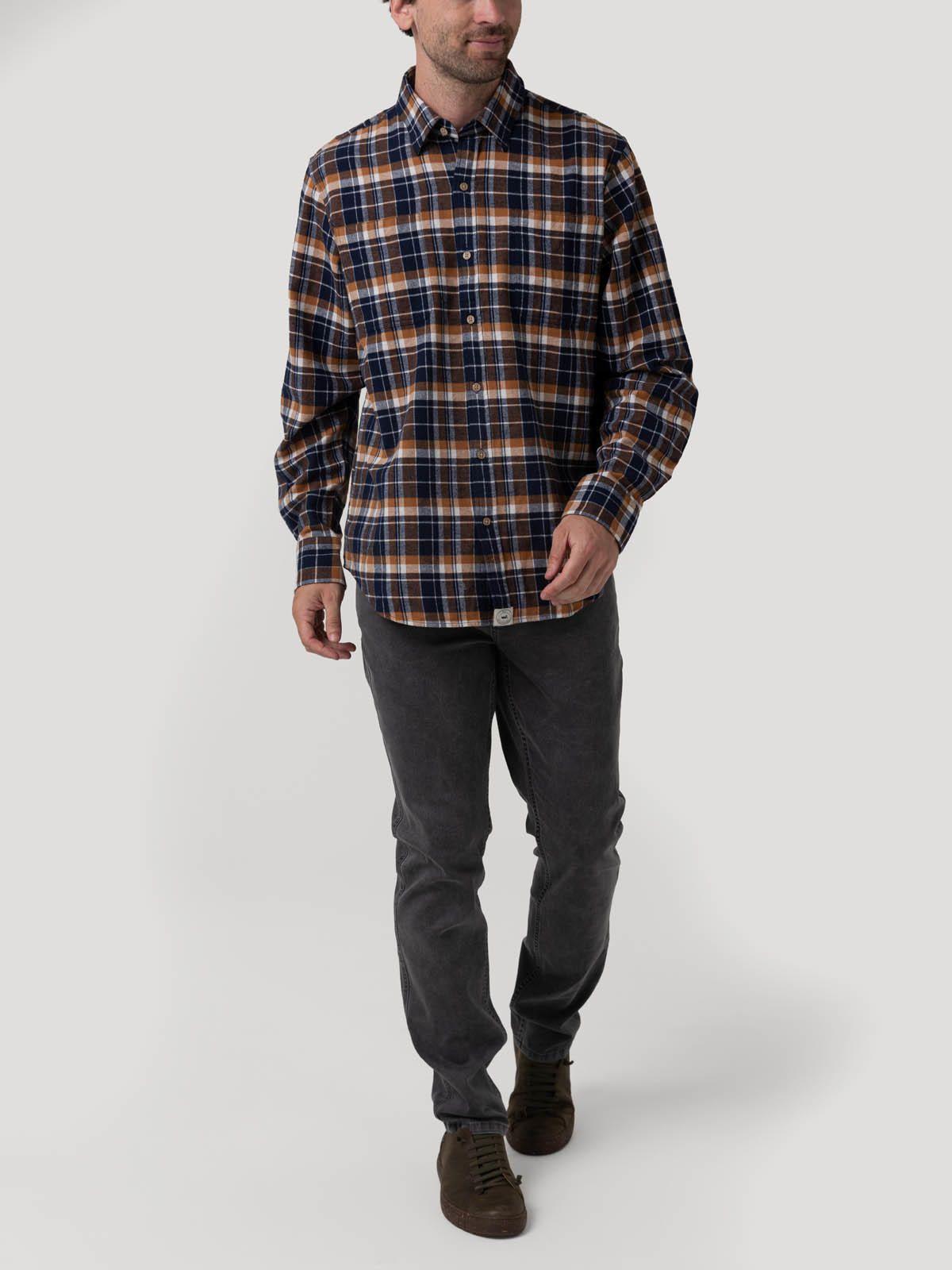 Camisa Algodón Orgánico Azul Hombre Padua-7